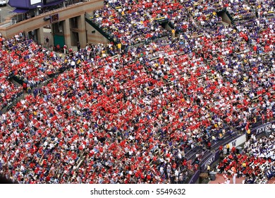 Ohio State Fans At Washington Husky Stadium