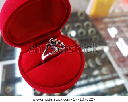 ohm ring made of real silver 92.5% oxidation