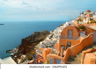 Oia, Santorini, Greece. 30.09.2017. Sisterhood Of The Traveling Pants Filming Location. Lena`s Grandma`s House( Orange).