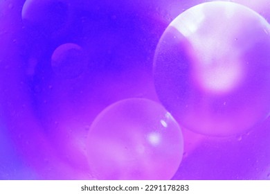Oil bubbles close up. a circles of water macro. abstract light blue background - Powered by Shutterstock