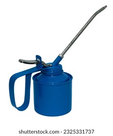 Oil Can Pump Oiler on the white background.