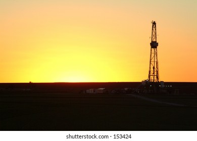 Oil Derrick In Oklahoma