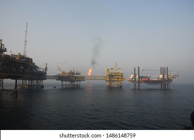 Oil Docks In The Persian Gulf