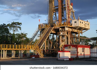 Oil drilling rig on the amazon 