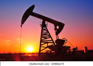 Oil drilling rig, tanghai county of hebei province oil fields in China 