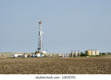 Oil Drilling Rig In The Texas Panhandle