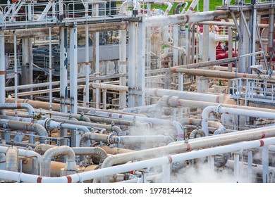 Oil And Gas Processing Plant With Pipe Line Valves