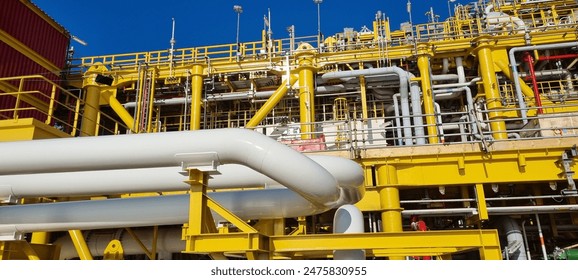 Oil and gas processing platform FPSO