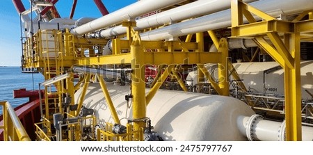 Oil and gas processing platform FPSO