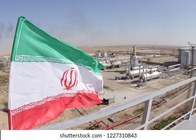 Oil and Gas Refineries / Flag of Iran