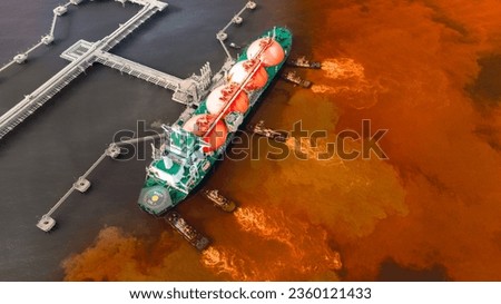 Oil leak from Ship , Oil spill pollution polluted water surface water pollution as a result of human activities. industrial chemical contamination. oil spill at sea. petroleum products.