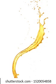 oil or lotion splashing isolated on white background