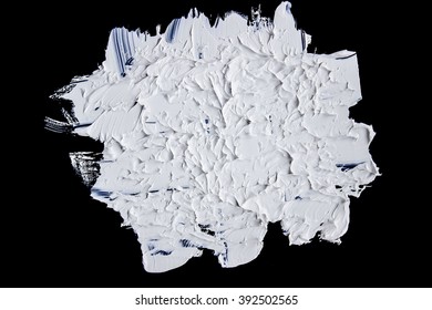 Oil Paint Brush Strokes Isolated Over Stock Photo (Edit Now) 392502565