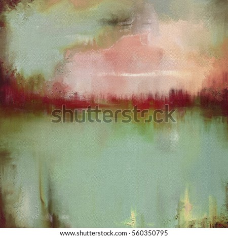 oil painting on canvas abstract impressionist landscape
