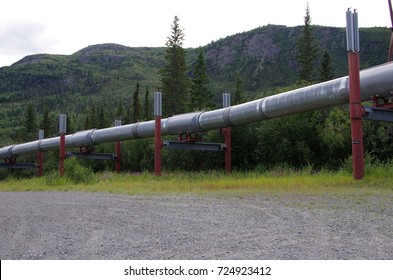 Oil Pipeline In Alaska, United States