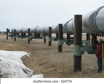 Oil Pipeline Compared Human Height Stock Photo 524774 | Shutterstock