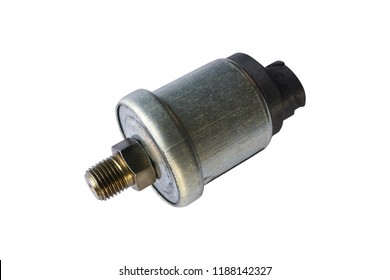 Oil Pressure Switch Car. Isolate On White