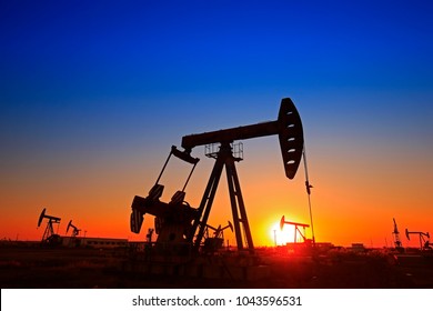 The oil pump, industrial equipment - Shutterstock ID 1043596531