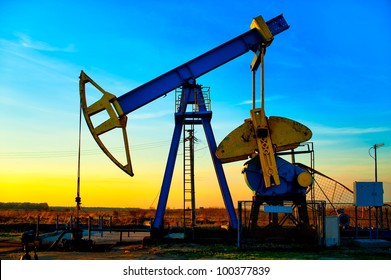 Oil Pump. Oil Industry Equipment.