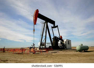 An oil pump jack in Southern Alberta.