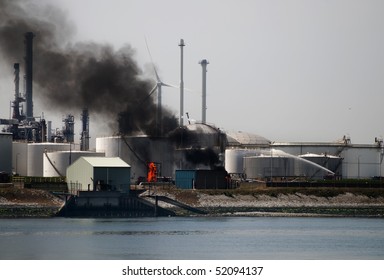 Oil Refinery Fire