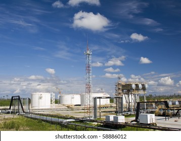 Oil Refinery Plant. Petrochemical Industry