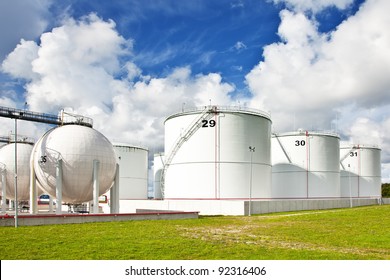 Oil Refinery Tanks