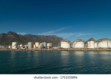 Oil. Oil Reserves. Tanks Refinery. Bunkering. Cape Town. South Africa.