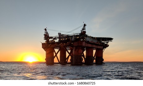 Oil Rig In Scapa Flow