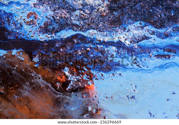 Oil Slick close up -\
abstract background