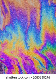 Oil Slick. Vibrant Colored Texture, Abstract Background.