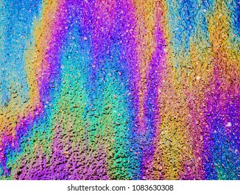 Oil Slick. Vibrant Colored Texture, Abstract Background.