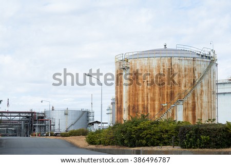 Similar – Image, Stock Photo oil tank Oil Tank Oil tank