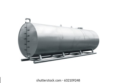 Oil Tank, Isolated On White