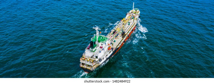 Oil Tanker ship in sea Singapore