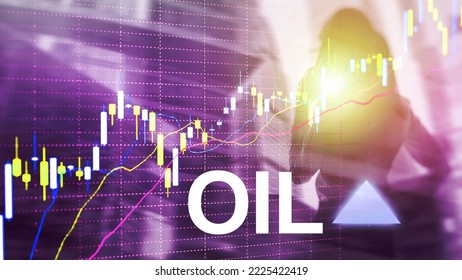 Oil Trend Up. Crude Oil Price Stock Exchange Trading Up. Price Oil Up. Arrow Rises. Abstract Business Background.