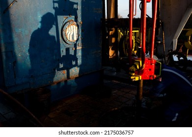 Oil Workers On Oil Rig Texas