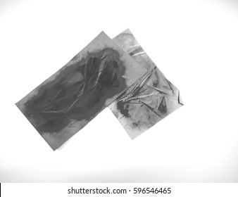Oil-blot sheet paper on white background