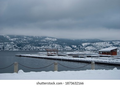 Okanagan Lake In The Winter