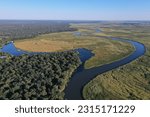 Okavango river Main Channel near Shakawe