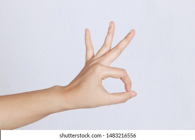 Okay Symbol Using The Left Hand