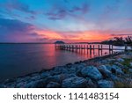 Okeechobee Waterway Sunset Clouds Stuart Florida 