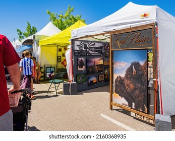 Oklahoma, APR 30 2022 - Sunny View Of The Downtown Edmond Art Festival