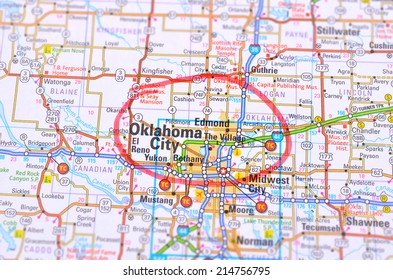 Oklahoma City And Map