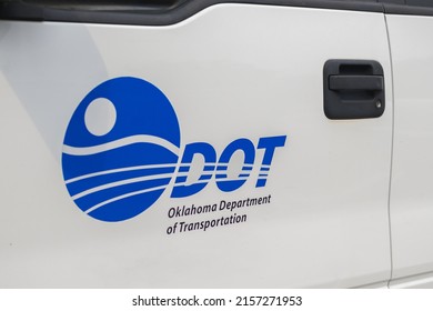 Oklahoma City, OK - May 17, 2022: Oklahoma Department Of Transportation Logo On Commercial Vehicle