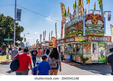 Oklahoma City, OK - Sept. 18, 2021: Many Food Choices Are Available At The Oklahoma State Fair.
