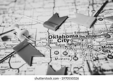Oklahoma City on the USA map