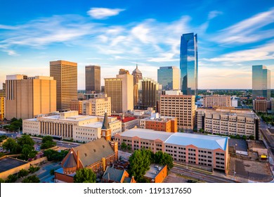 Oklahoma City, Oklahoma, USA downtown skyline in the late afternoon.