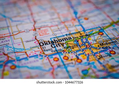 Oklahoma City, USA Map Background