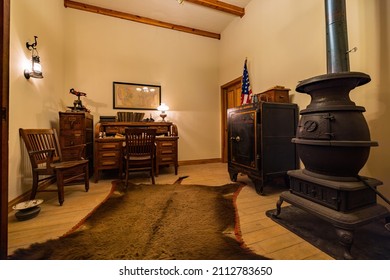 Oklahoma, DEC 12 2021 - Interior View Of The National Cowboy And Western Heritage Museum